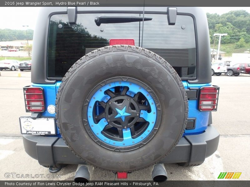 Hydro Blue Pearl / Black 2016 Jeep Wrangler Sport