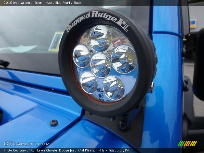 Hydro Blue Pearl / Black 2016 Jeep Wrangler Sport