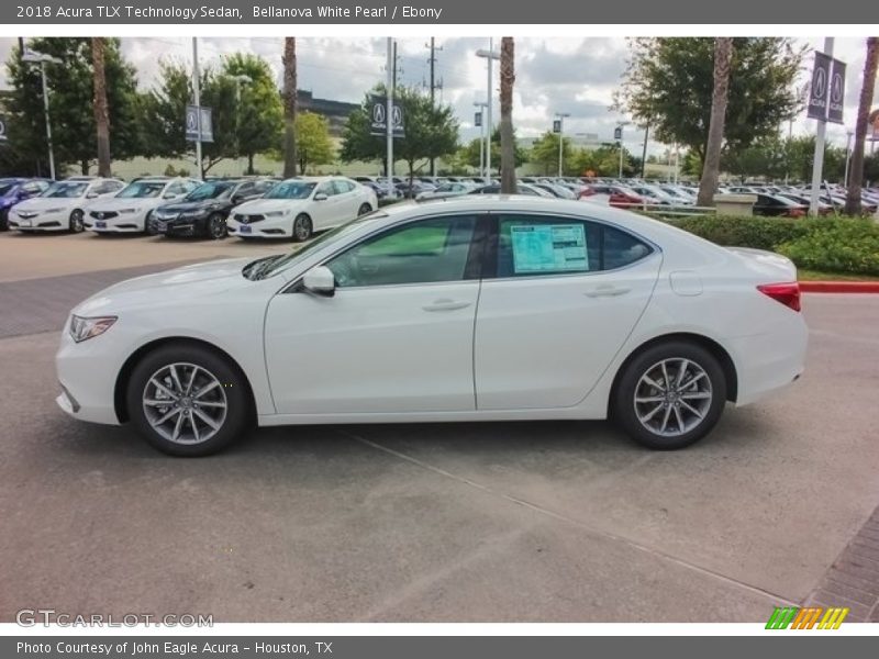 Bellanova White Pearl / Ebony 2018 Acura TLX Technology Sedan