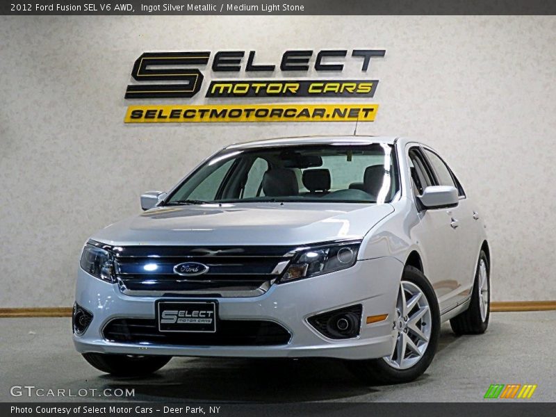 Ingot Silver Metallic / Medium Light Stone 2012 Ford Fusion SEL V6 AWD