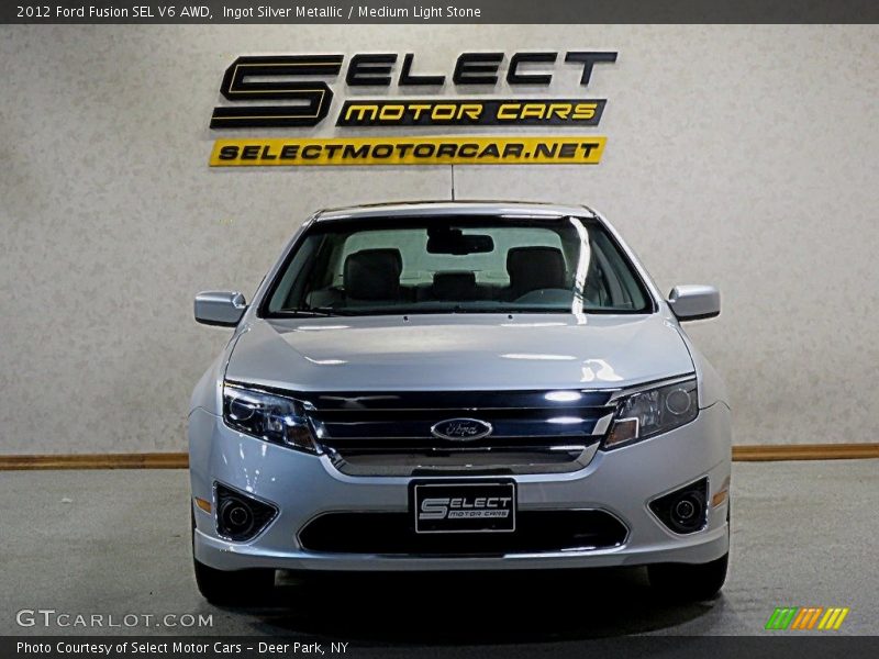 Ingot Silver Metallic / Medium Light Stone 2012 Ford Fusion SEL V6 AWD