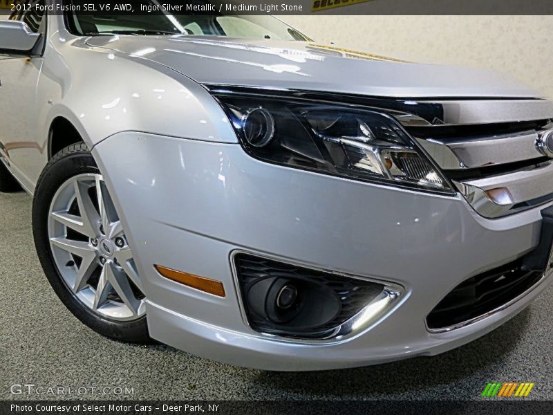 Ingot Silver Metallic / Medium Light Stone 2012 Ford Fusion SEL V6 AWD