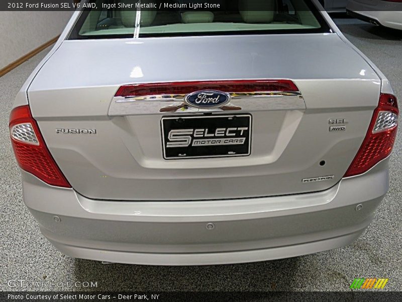 Ingot Silver Metallic / Medium Light Stone 2012 Ford Fusion SEL V6 AWD