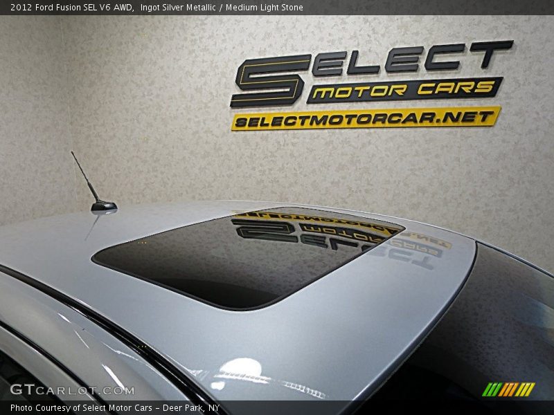 Ingot Silver Metallic / Medium Light Stone 2012 Ford Fusion SEL V6 AWD