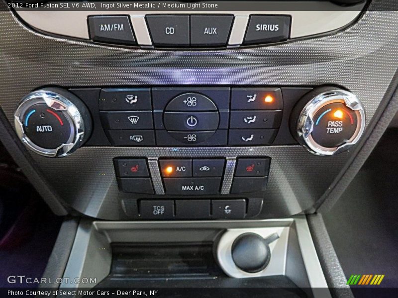 Ingot Silver Metallic / Medium Light Stone 2012 Ford Fusion SEL V6 AWD