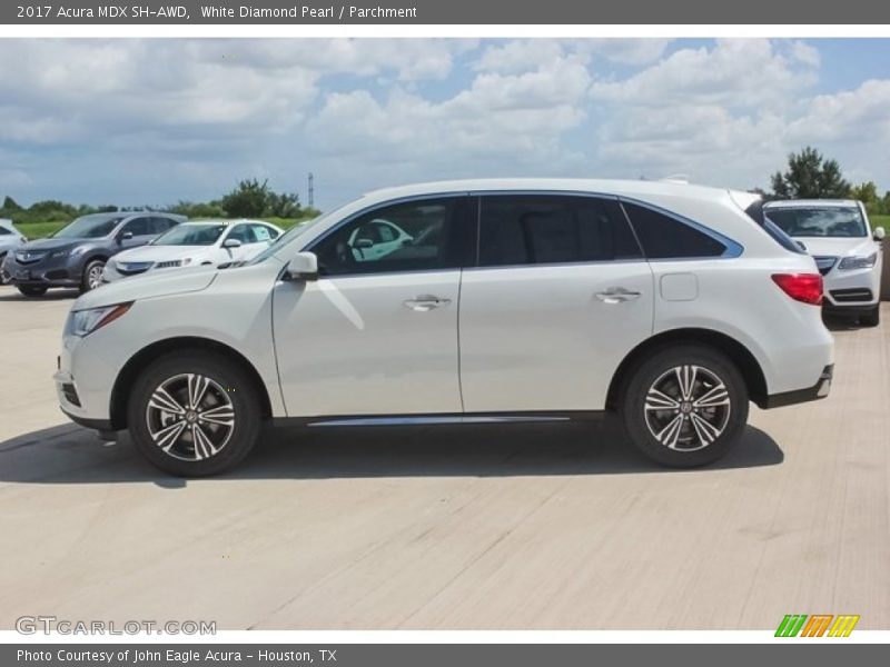White Diamond Pearl / Parchment 2017 Acura MDX SH-AWD