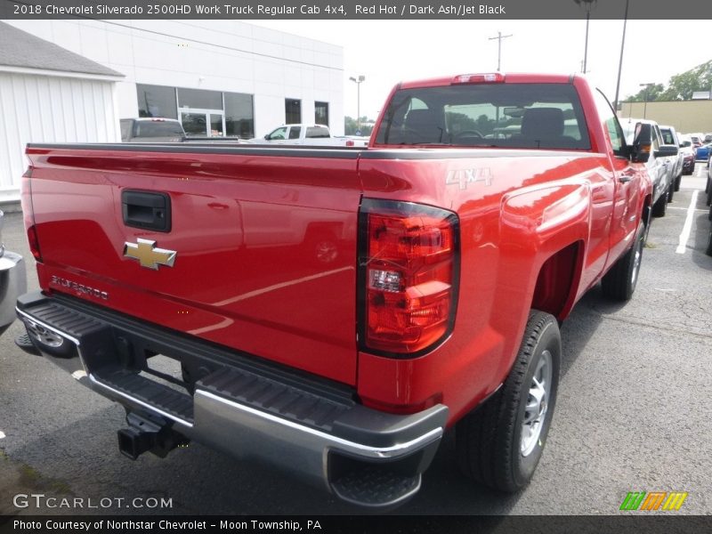 Red Hot / Dark Ash/Jet Black 2018 Chevrolet Silverado 2500HD Work Truck Regular Cab 4x4