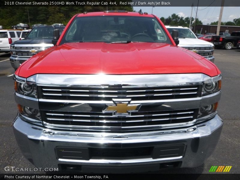 Red Hot / Dark Ash/Jet Black 2018 Chevrolet Silverado 2500HD Work Truck Regular Cab 4x4