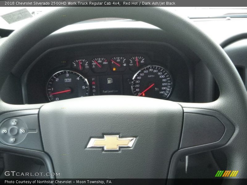 Red Hot / Dark Ash/Jet Black 2018 Chevrolet Silverado 2500HD Work Truck Regular Cab 4x4
