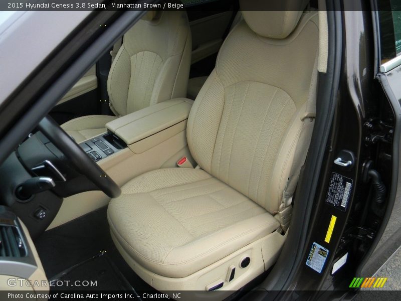 Manhattan Brown / Beige 2015 Hyundai Genesis 3.8 Sedan