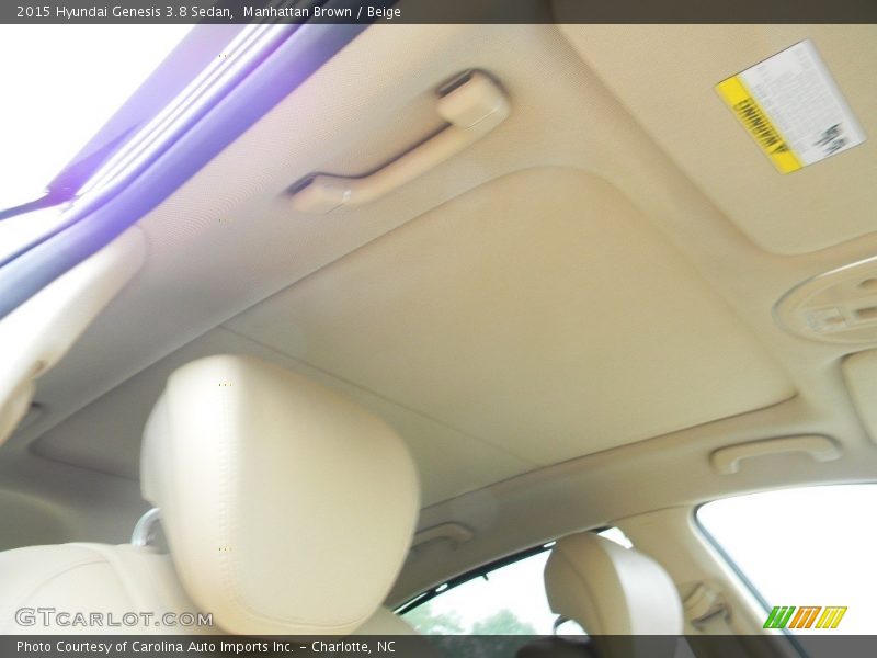 Manhattan Brown / Beige 2015 Hyundai Genesis 3.8 Sedan