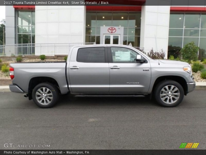 Silver Sky Metallic / Black 2017 Toyota Tundra Limited CrewMax 4x4
