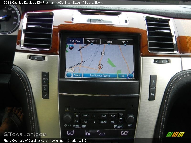 Black Raven / Ebony/Ebony 2012 Cadillac Escalade ESV Platinum AWD
