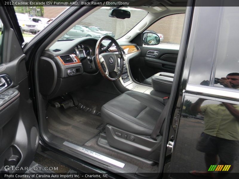 Black Raven / Ebony/Ebony 2012 Cadillac Escalade ESV Platinum AWD