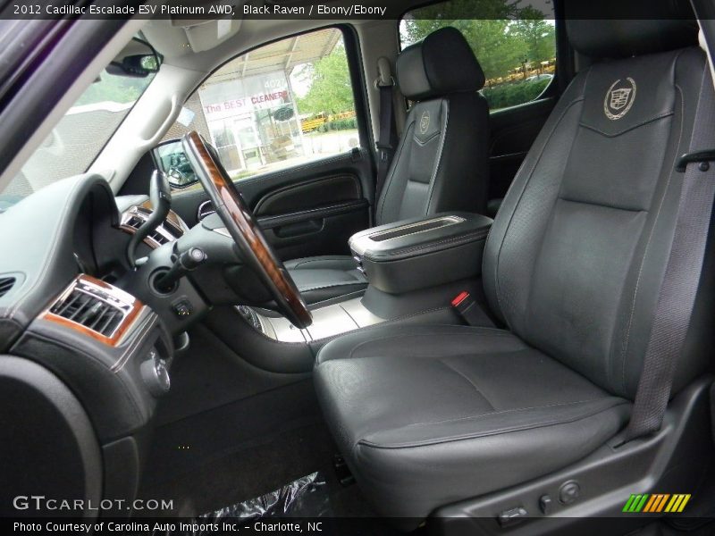 Black Raven / Ebony/Ebony 2012 Cadillac Escalade ESV Platinum AWD