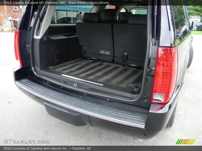 Black Raven / Ebony/Ebony 2012 Cadillac Escalade ESV Platinum AWD