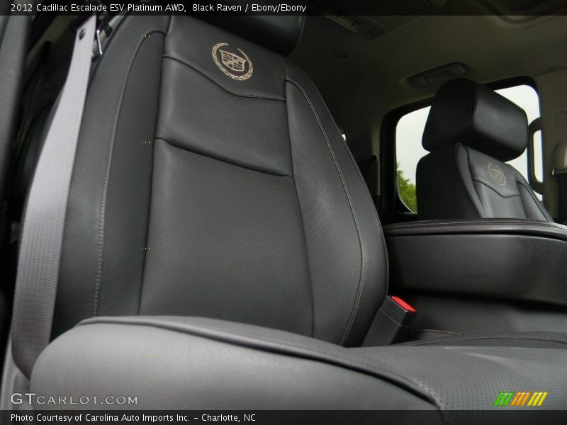 Black Raven / Ebony/Ebony 2012 Cadillac Escalade ESV Platinum AWD