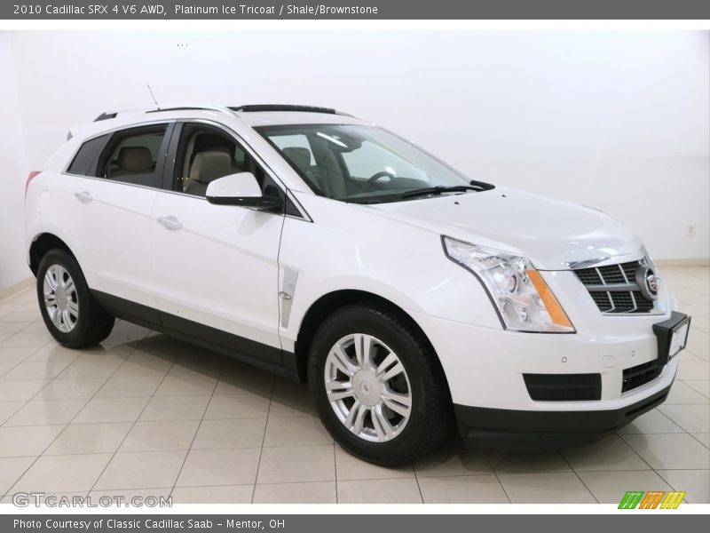 Platinum Ice Tricoat / Shale/Brownstone 2010 Cadillac SRX 4 V6 AWD