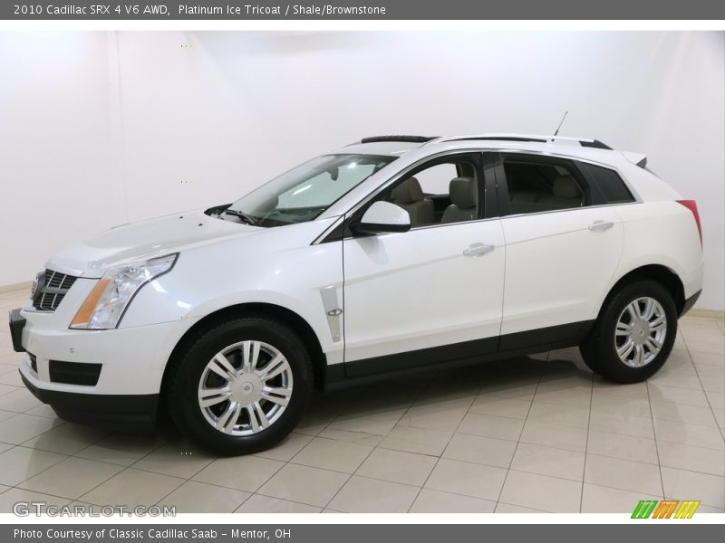 Platinum Ice Tricoat / Shale/Brownstone 2010 Cadillac SRX 4 V6 AWD