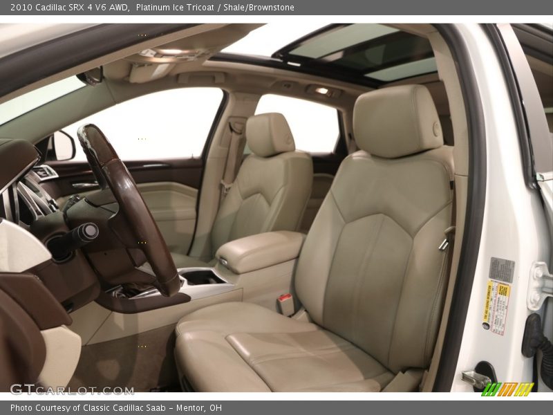 Platinum Ice Tricoat / Shale/Brownstone 2010 Cadillac SRX 4 V6 AWD