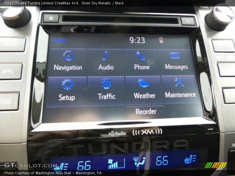 Silver Sky Metallic / Black 2017 Toyota Tundra Limited CrewMax 4x4