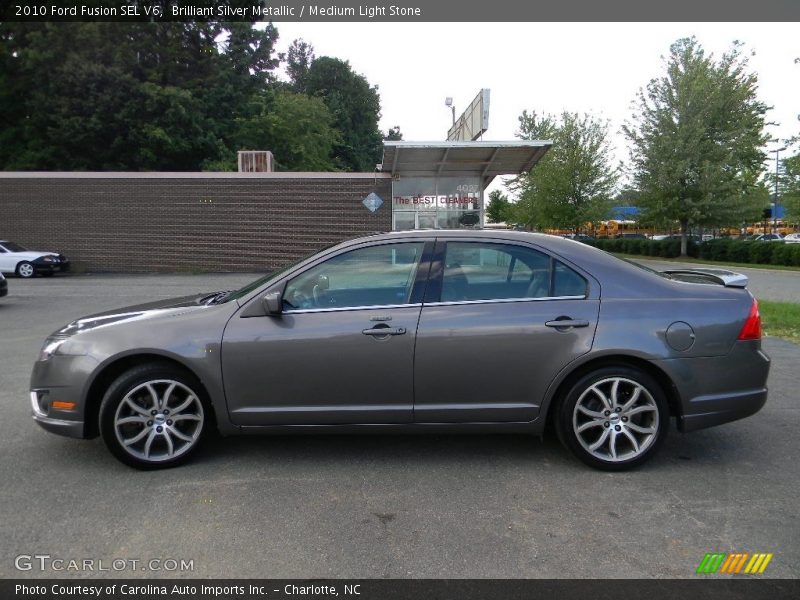 Brilliant Silver Metallic / Medium Light Stone 2010 Ford Fusion SEL V6