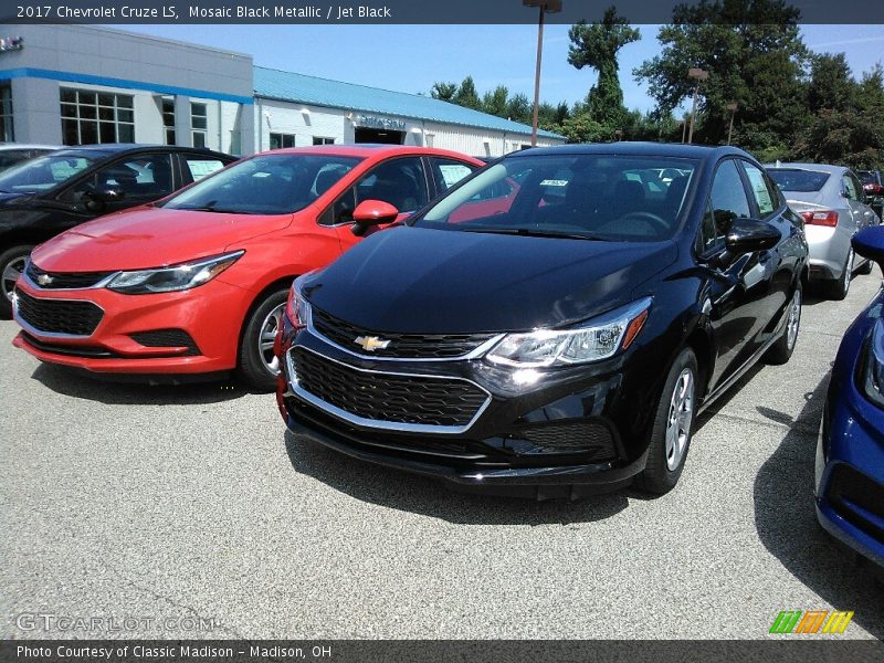 Mosaic Black Metallic / Jet Black 2017 Chevrolet Cruze LS