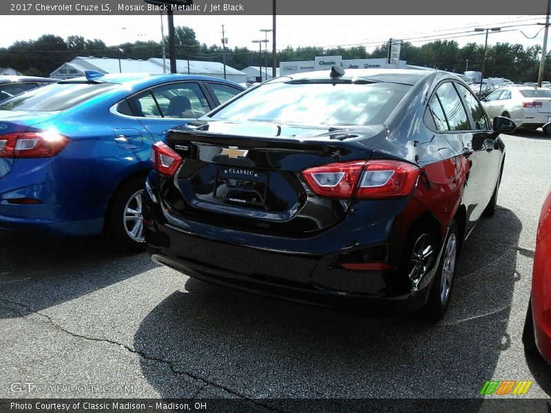 Mosaic Black Metallic / Jet Black 2017 Chevrolet Cruze LS