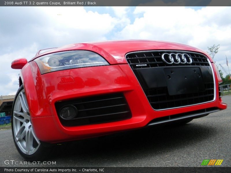 Brilliant Red / Black 2008 Audi TT 3.2 quattro Coupe