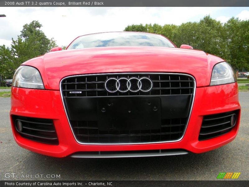 Brilliant Red / Black 2008 Audi TT 3.2 quattro Coupe