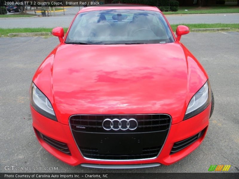 Brilliant Red / Black 2008 Audi TT 3.2 quattro Coupe