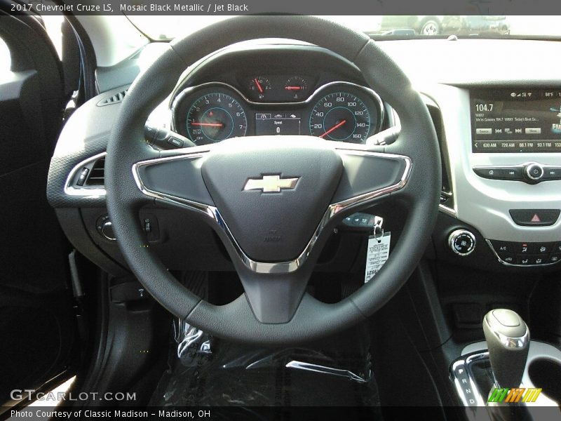 Mosaic Black Metallic / Jet Black 2017 Chevrolet Cruze LS