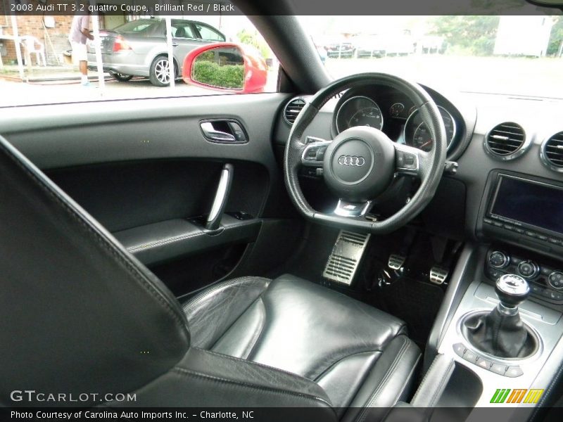 Brilliant Red / Black 2008 Audi TT 3.2 quattro Coupe