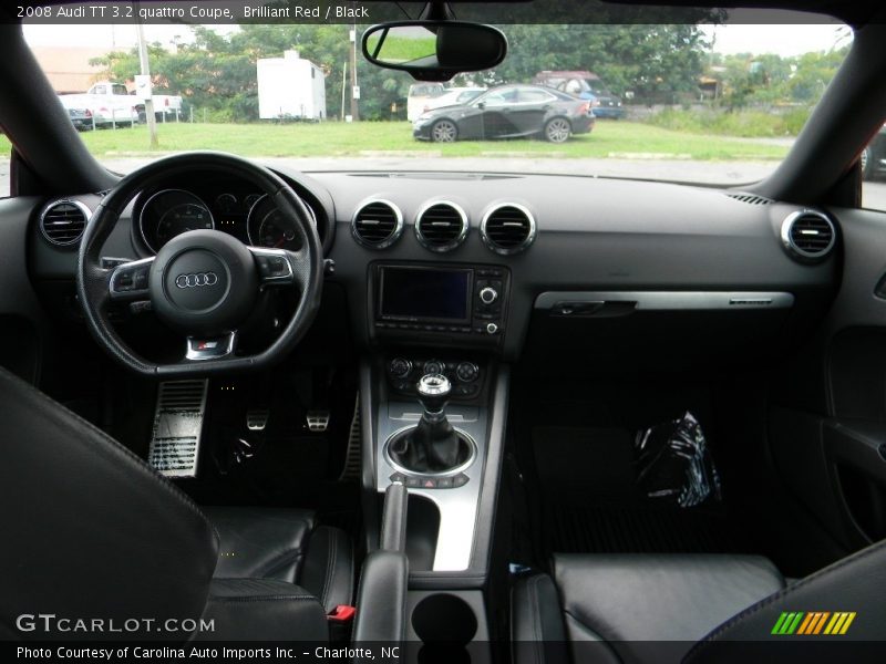 Brilliant Red / Black 2008 Audi TT 3.2 quattro Coupe