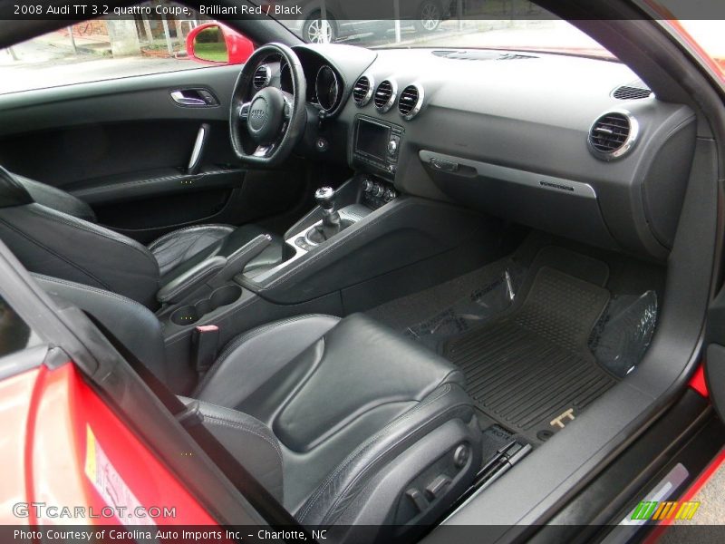 Brilliant Red / Black 2008 Audi TT 3.2 quattro Coupe