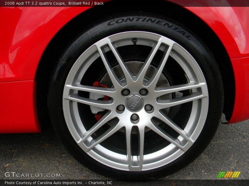 Brilliant Red / Black 2008 Audi TT 3.2 quattro Coupe