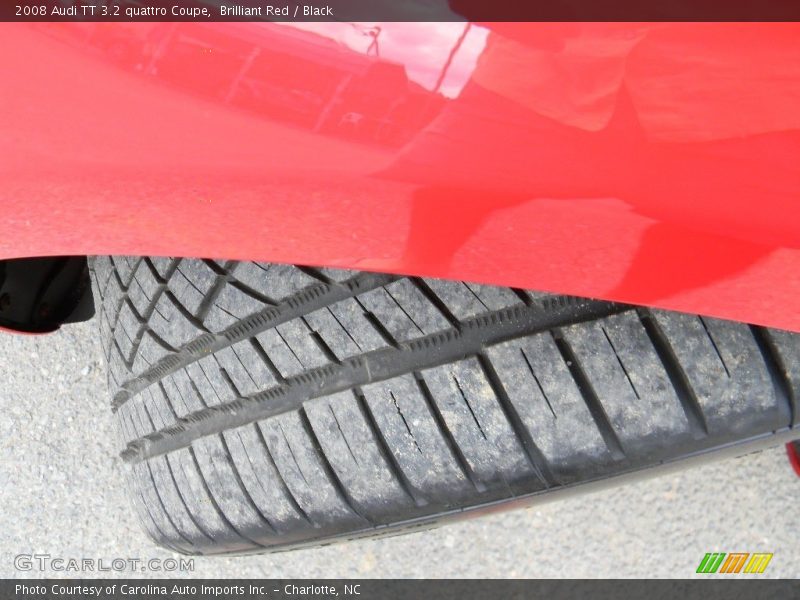 Brilliant Red / Black 2008 Audi TT 3.2 quattro Coupe