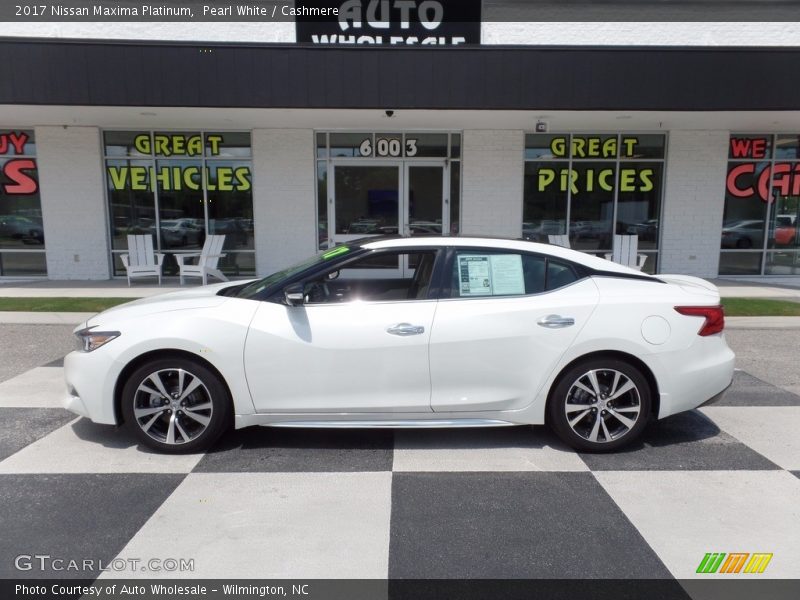 Pearl White / Cashmere 2017 Nissan Maxima Platinum