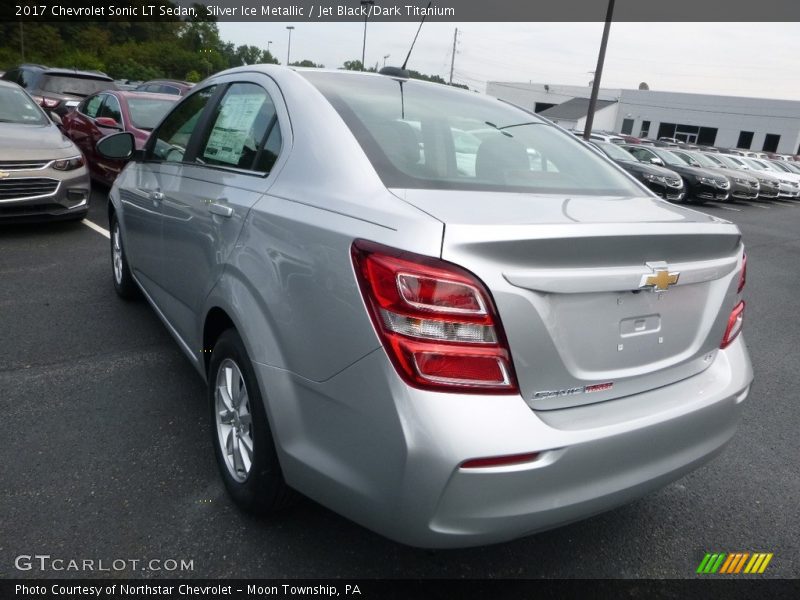 Silver Ice Metallic / Jet Black/Dark Titanium 2017 Chevrolet Sonic LT Sedan