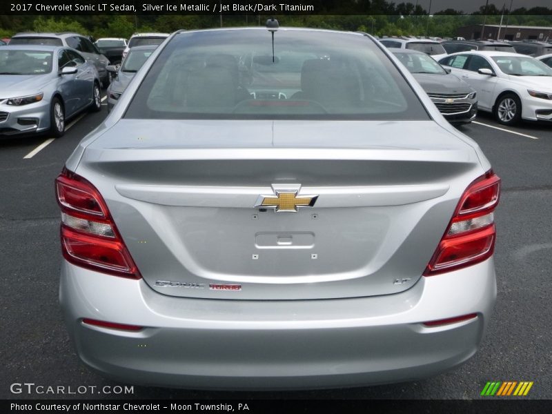 Silver Ice Metallic / Jet Black/Dark Titanium 2017 Chevrolet Sonic LT Sedan