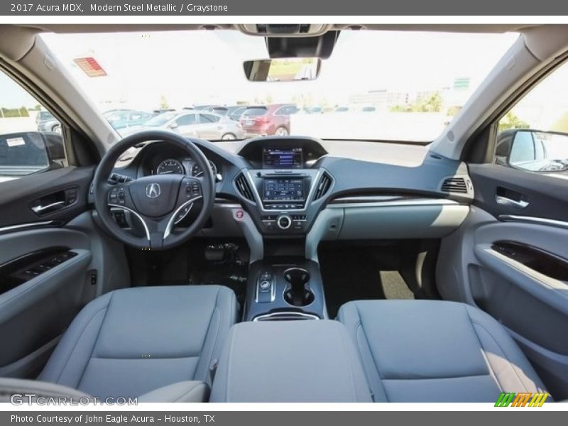 Modern Steel Metallic / Graystone 2017 Acura MDX
