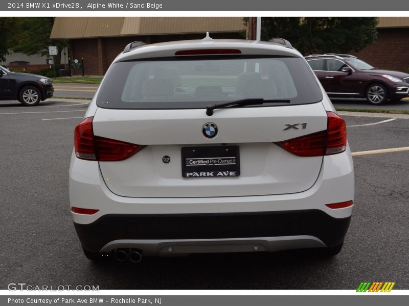 Alpine White / Sand Beige 2014 BMW X1 xDrive28i