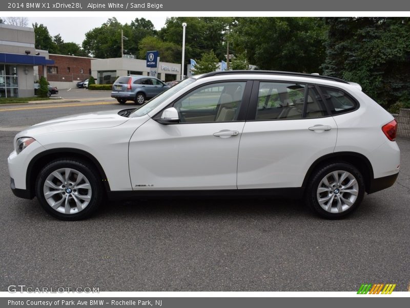 Alpine White / Sand Beige 2014 BMW X1 xDrive28i