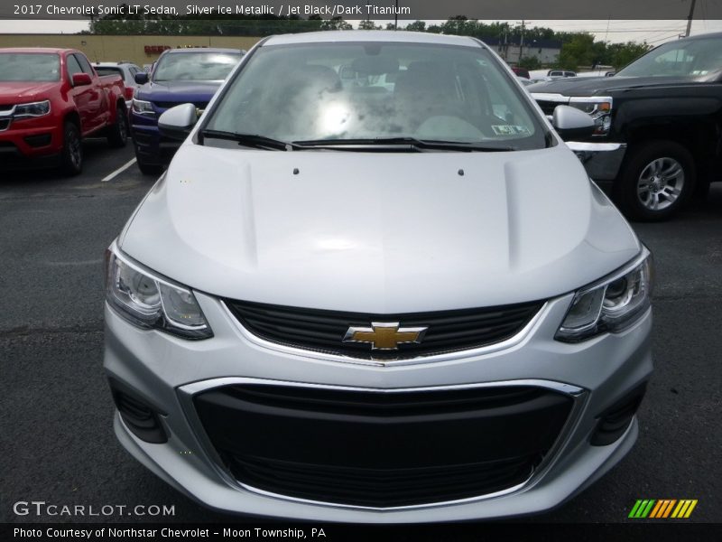 Silver Ice Metallic / Jet Black/Dark Titanium 2017 Chevrolet Sonic LT Sedan