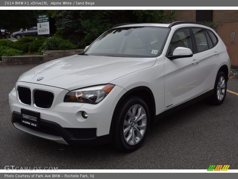 Alpine White / Sand Beige 2014 BMW X1 xDrive28i