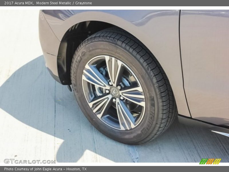 Modern Steel Metallic / Graystone 2017 Acura MDX