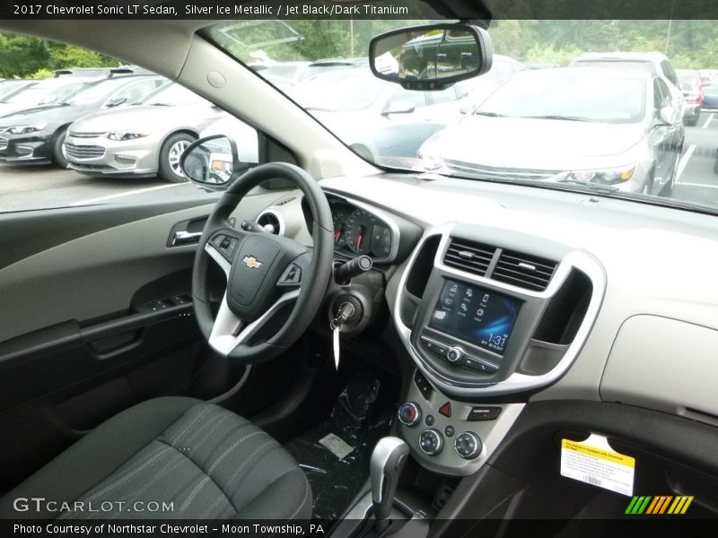 Silver Ice Metallic / Jet Black/Dark Titanium 2017 Chevrolet Sonic LT Sedan