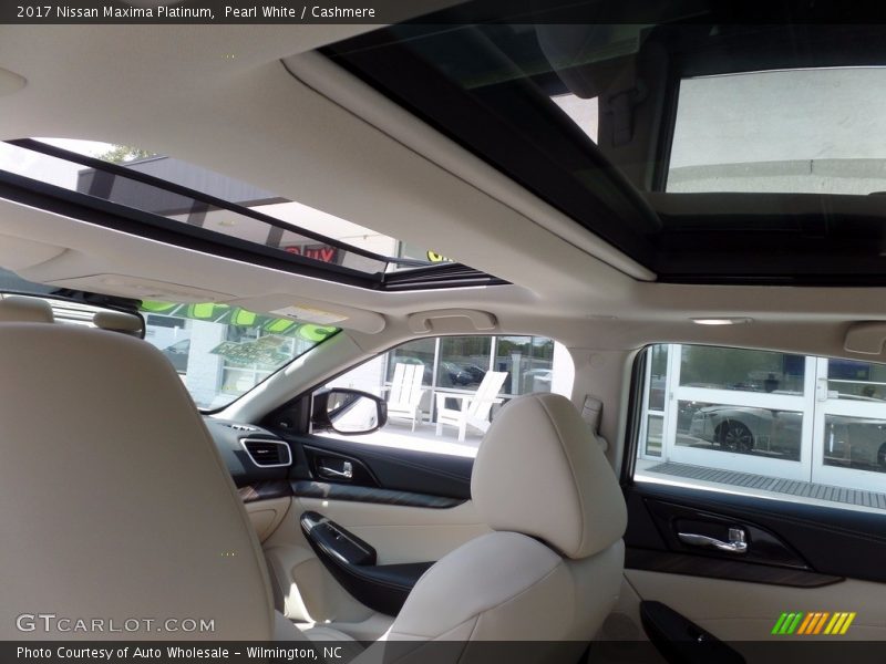 Pearl White / Cashmere 2017 Nissan Maxima Platinum