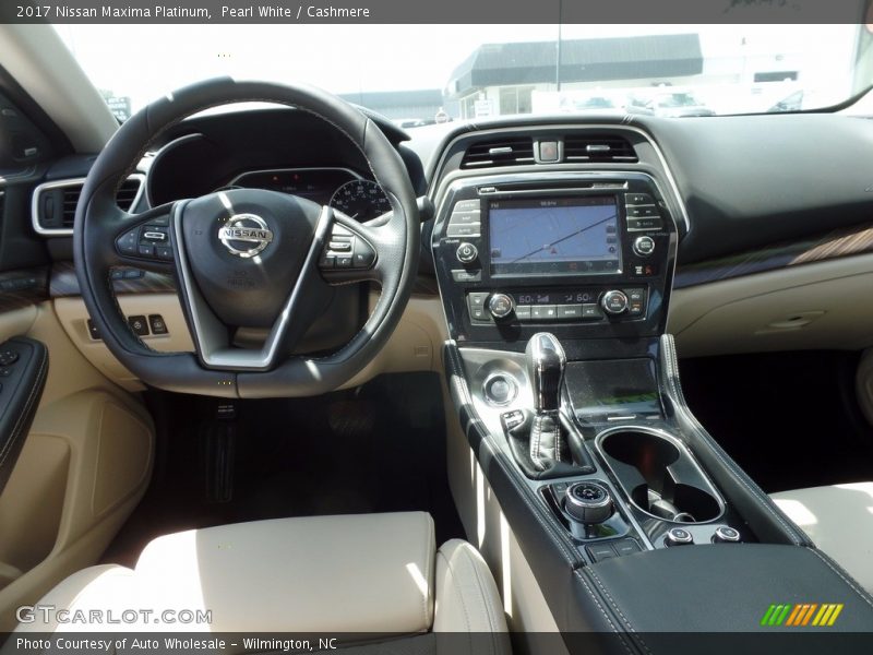 Pearl White / Cashmere 2017 Nissan Maxima Platinum