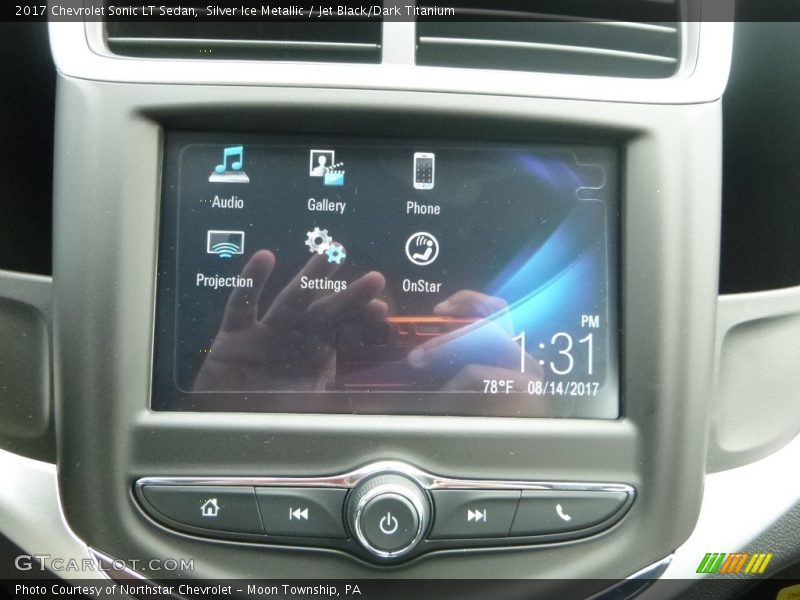 Silver Ice Metallic / Jet Black/Dark Titanium 2017 Chevrolet Sonic LT Sedan